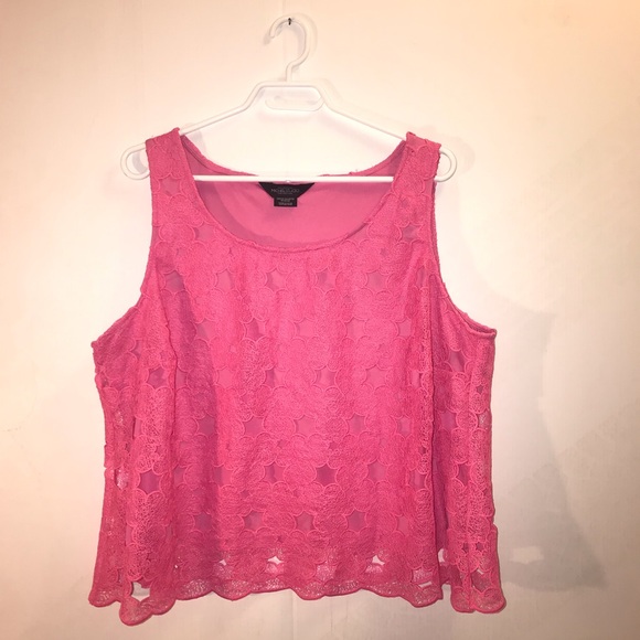 💖Hot Pink Floral top by Michel Studio